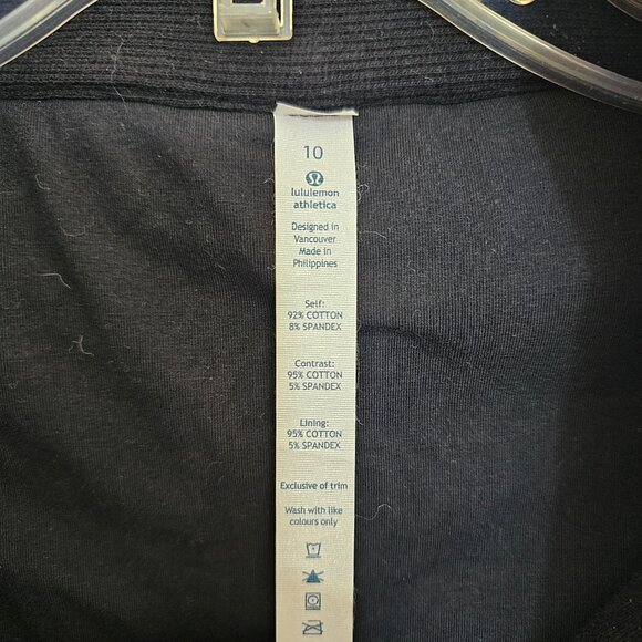 LULULEMON To Class Double Collar Heather Gray Button Up Sweater Jacket~10 - Picture 13 of 14